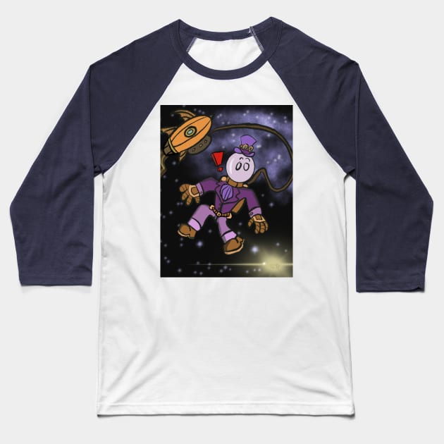 1886: A Steampunk Odyssey Baseball T-Shirt by BowlerHatProductions